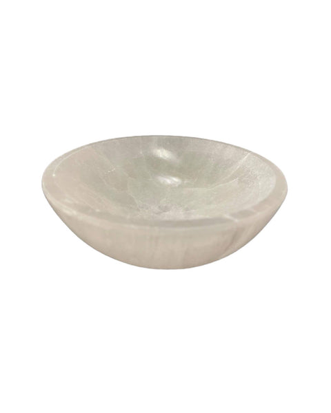 Crystal Bowl White Selenite self cleansing crown chakra crystal charging
