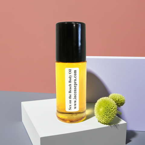 Sex on the Beach fragrance body oil bottle for her for moisturizing skin, enhancing scent, and daily beauty care.