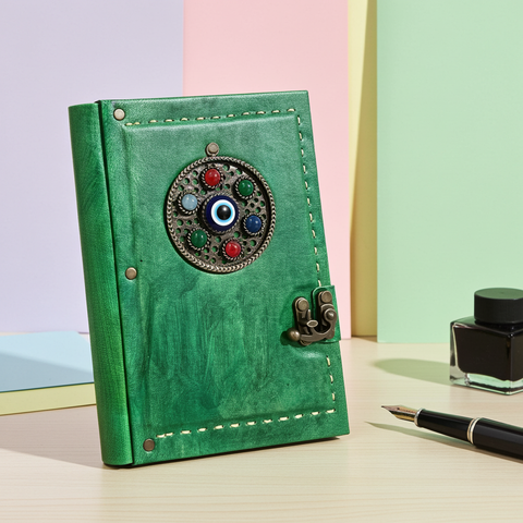 Front-facing green Shadow Book with clean visible detail