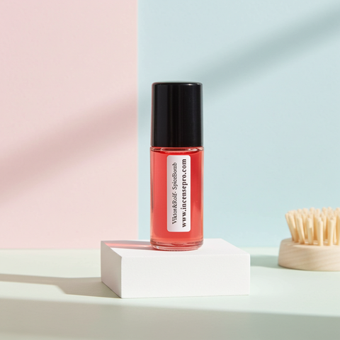 Viktor&Rolf SpiceBomb men’s body oil for hydrating skin, enhancing scent longevity, and post-shower grooming.