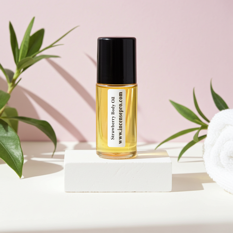 Strawberry Body Oil unisex body oil for hydrating skin, locking in moisture, and everyday body use.