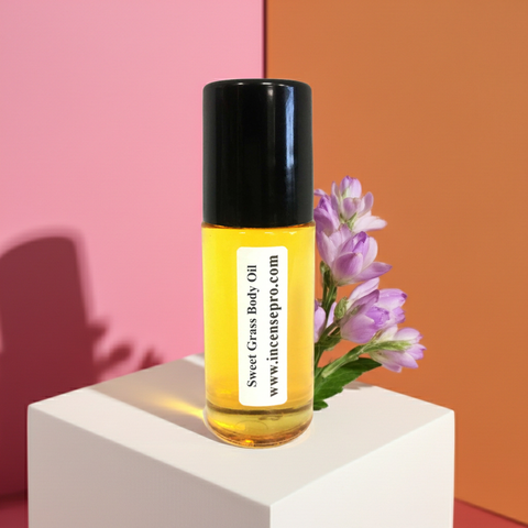 Sweet Grass moisturizing body oil for unisex skincare, body hydration, and light fragrance wear.