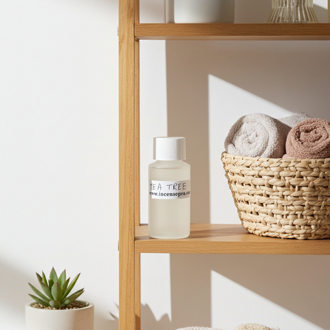 Aromatic Tea Tree Burning Oil with a clean herbal scent