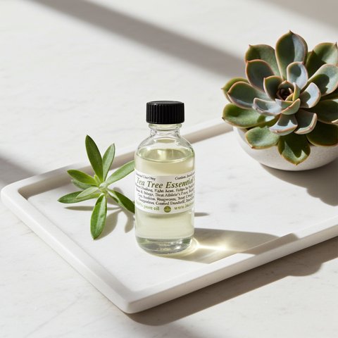 Tea Tree Essential Oil for pure aromatherapy and wellness.
