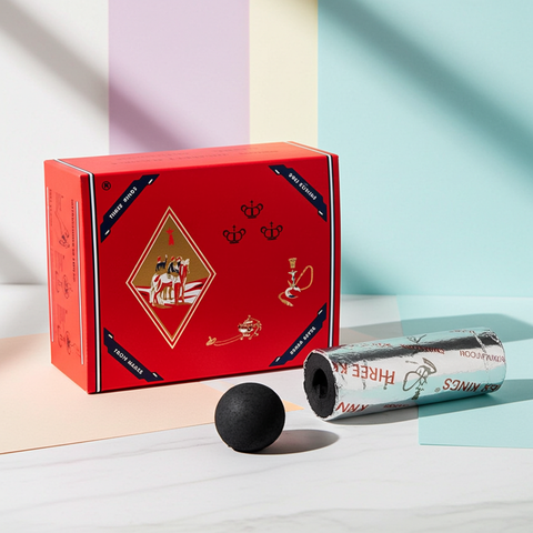 Pack of Three Kings charcoal tablets for incense and resin burning.