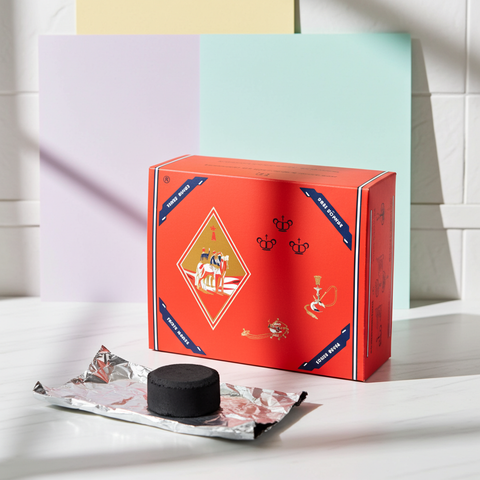 Three Kings charcoal tablets used for burning incense and bakhoor.