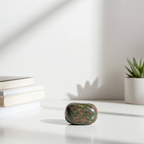 Unakite bigger tumbled stone crystal for meditation, energy work, and everyday spiritual use.
