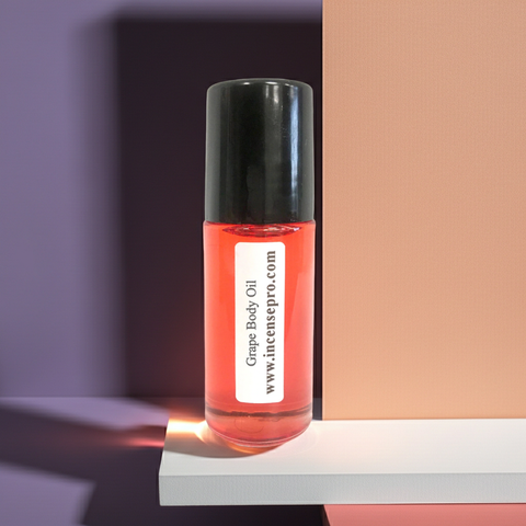 Grape Body Oil unisex body oil for daily skin care, lightweight moisturizing, and smooth skin nourishment.