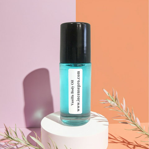 Vanilla Body Oil unisex body oil for smooth body care, moisturizing dry skin, and maintaining skin softness.