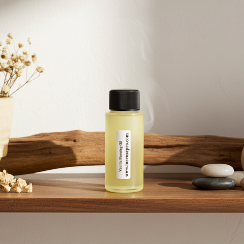 Warm and creamy vanilla burning oil fragrance with sweet, comforting, and subtly caramel-like aromatic notes.