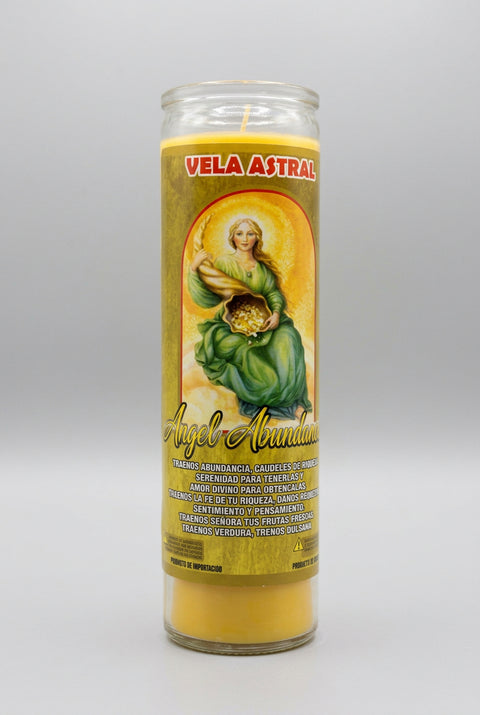 Vela Astrales Angel Abundance Intention Candle - Incense Pro
