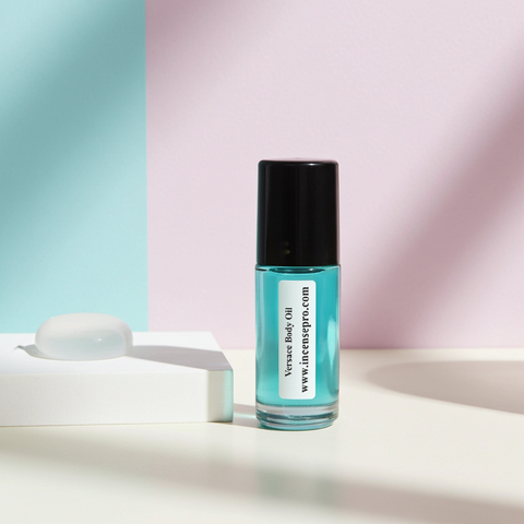 Versace Bright Crystal body oil bottle for women’s fragrance layering, soft skin conditioning, and daily scent wear.