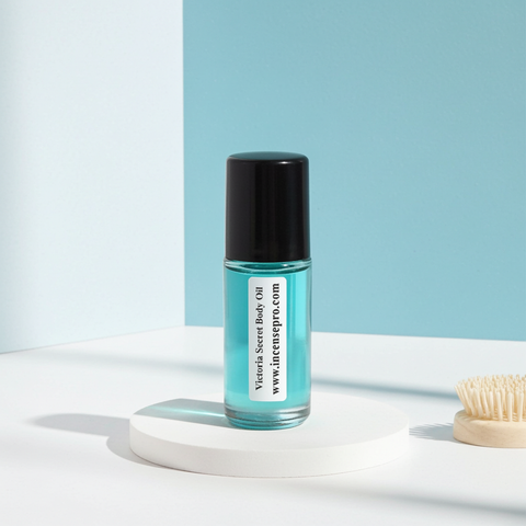 Victoria Secret body oil bottle for women for moisturizing skin, softening dry areas, and daily body care.