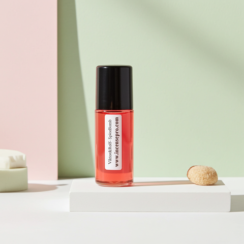 Viktor&Rolf SpiceBomb body oil bottle for men’s moisturizing, fragrance layering, and daily body care.