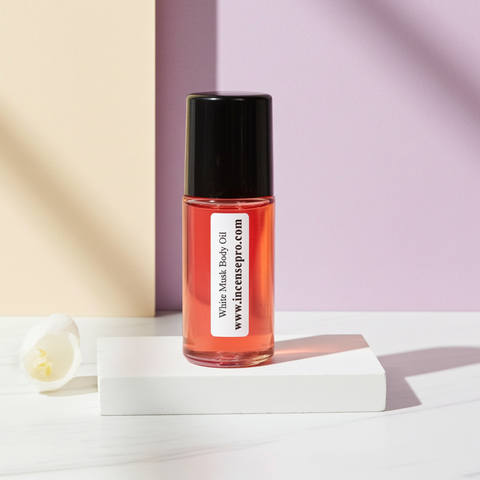 White Musk body oil unisex fragrance oil for daily wear, skin scent layering, and personal fragrance use.