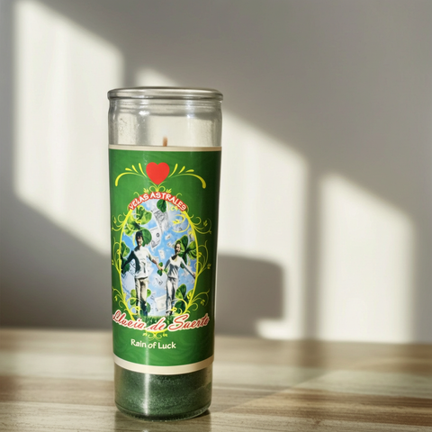 Wish Candle Lluvia de Suerte Rain of Luck for good fortune and positive energy