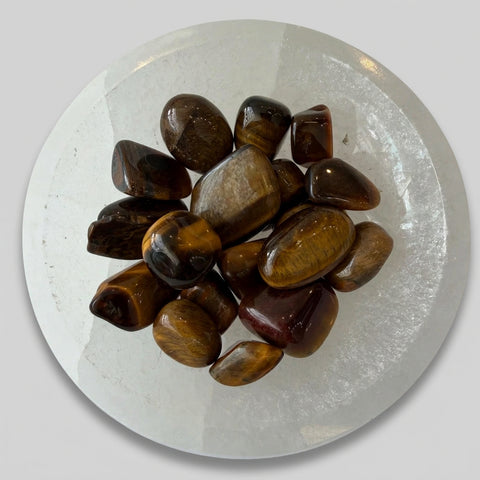 Yellow Tiger's Eye Tumbled Stone - Incense Pro (Image 2)