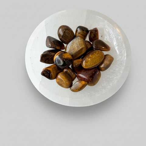 Yellow Tiger's Eye Tumbled Stone - Incense Pro