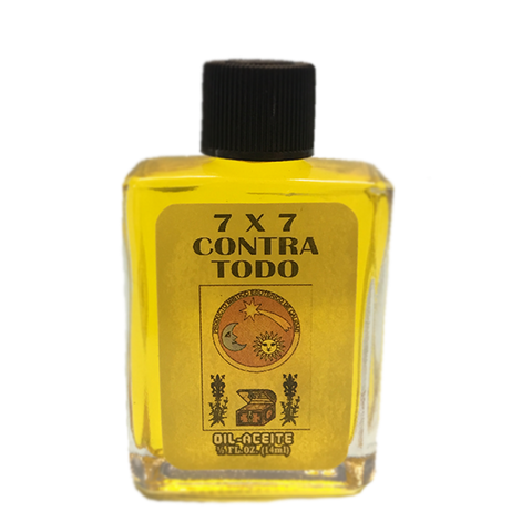 7x7 Contra Todo Oil spiritual uncrossing jinx-breaking protection Botanica