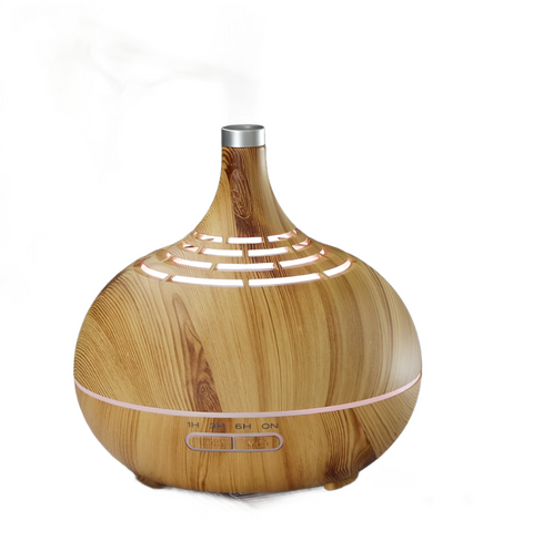 400ml ultrasonic air diffuser humidifier with LED mood lighting and auto shut-off