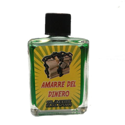 Amarre Del Dinero money binding spiritual oil prosperity Botanica formula