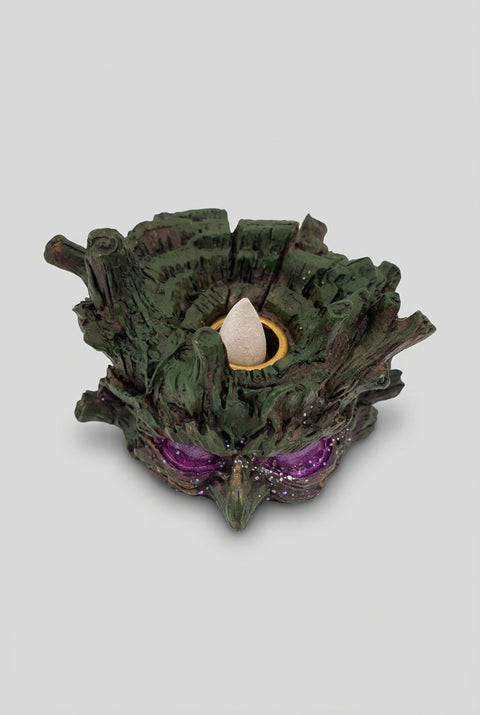 Backflow Incense Burner- LED Tree Stump - Incense Pro