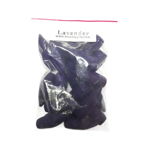 Value pack of fragrant backflow incense cones for burners