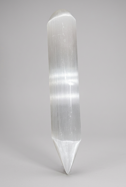 Crystal Massage Wand (White Selenite) - Incense Pro