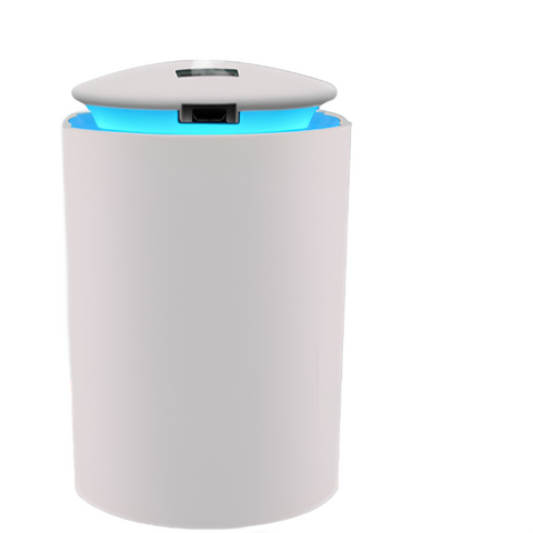 Cylinder aroma diffuser with 7 colour LED lighting for essential oils and fragrance oils