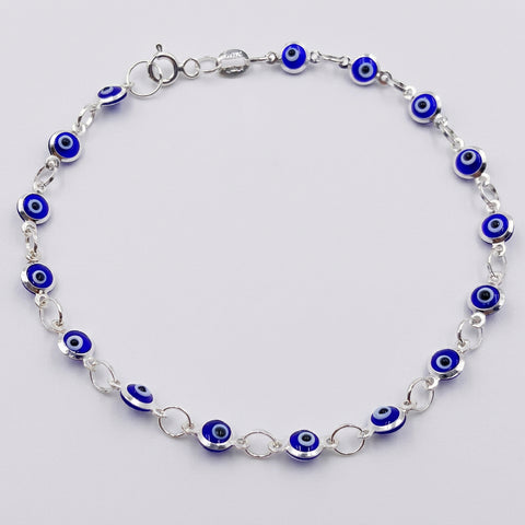 God's Eye Blue Beaded Bracelet - Incense Pro