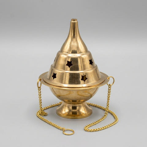 Hanging Brass Burner- Designed - Incense Pro