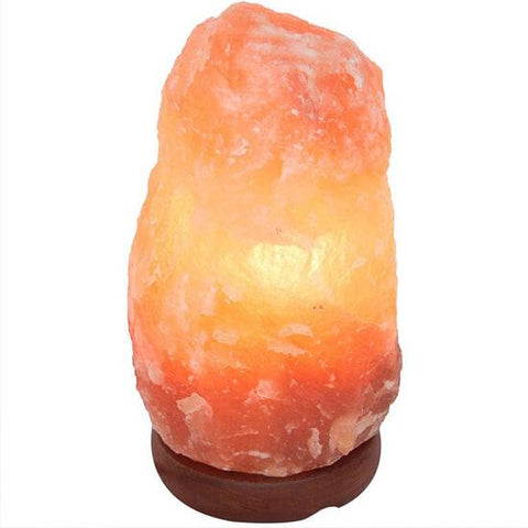 Himalayan Salt Lamp Large 12-14 inch with warm amber glow for big rooms and powerful negative ion air purification.