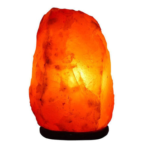 Himalayan Salt Lamp Small 5-7 inch with warm amber glow for desk, bedside, and home office use.