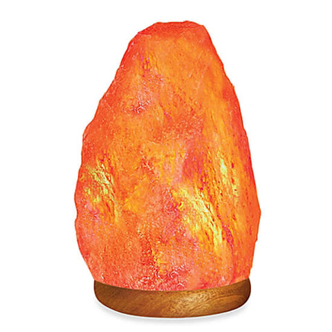 Himalayan Salt Lamp Small 5-7 inch natural hand-carved shape for bedroom, shelf, and home wellness decor.