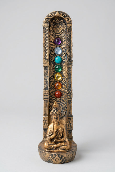 Incense Burner- Budha with Seven Chakra - Incense Pro