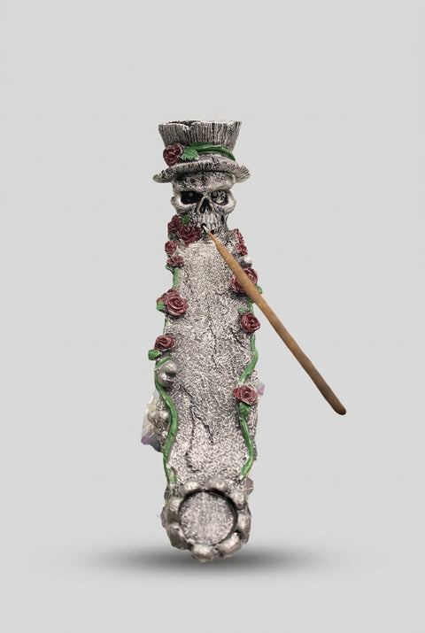 Incense Burner: Skull in Rose Garden - Incense Pro (Image 2)