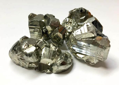 Iron pyrite raw crystal cluster for spiritual practice, crystal display, and mineral collection.