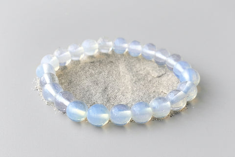 Opalite Moon Stone Bracelet - Incense Pro