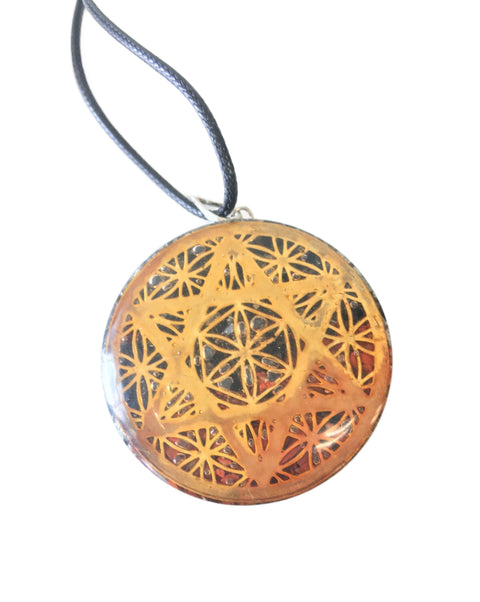Orgone Pendant Star of David sacred geometry balance protection hexagram jewelry