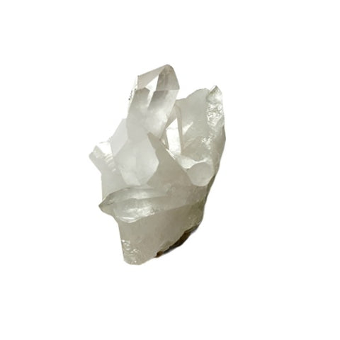 Clear Quartz cluster stone for meditation spaces, energy cleansing, and decorative crystal arrangements.