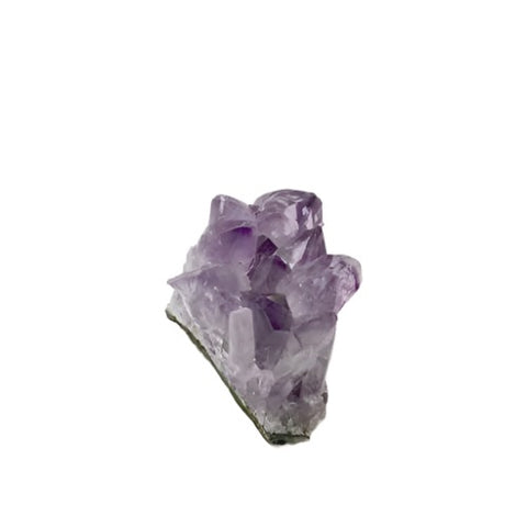 Purple amethyst cluster raw gemstone for crystal grids, spiritual work, and decorative use.