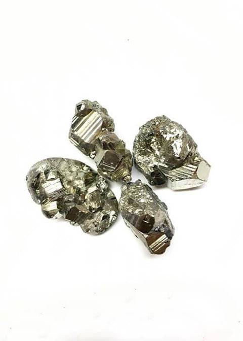 Pyrite crystal cluster natural mineral specimen for meditation spaces, gemstone collecting, and decor.