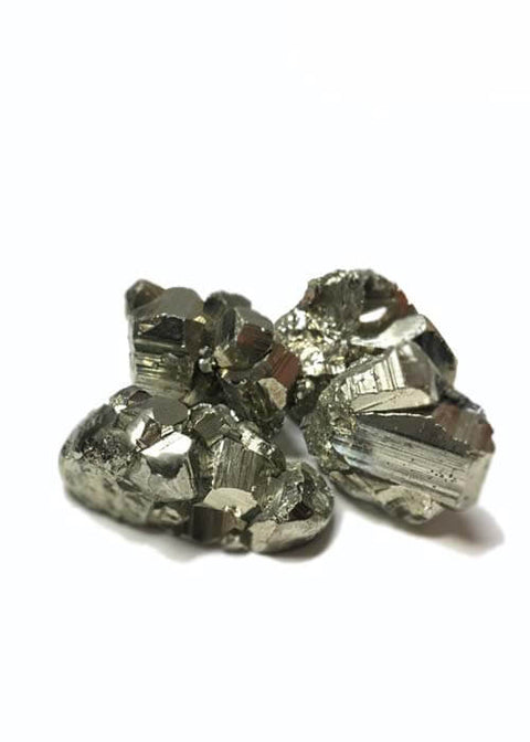 Raw iron pyrite cluster stone specimen for crystal healing, decorative display, and collection use.