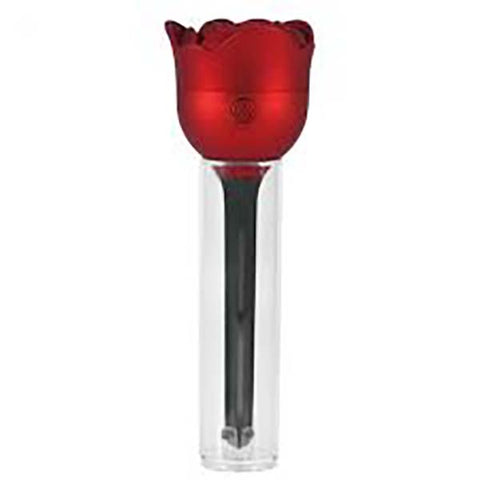 Rose Shape Mini USB Air Humidifier with rose bloom design for personal desk use