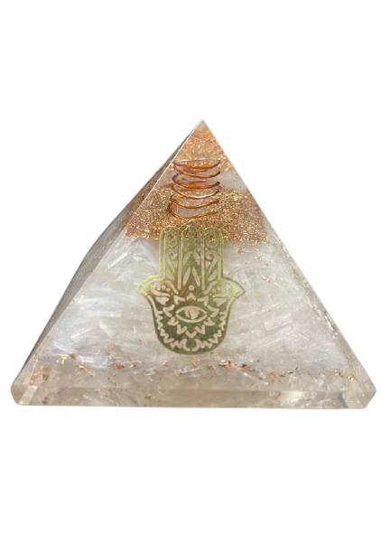 Selenite Orgonite Pyramid - Incense Pro