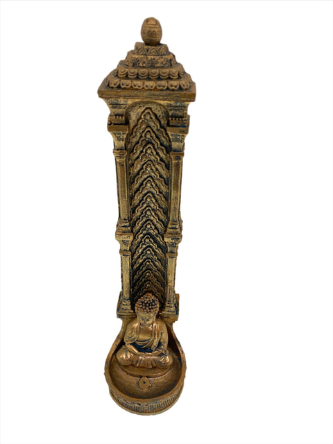 Sitting Buddha Incense Burner stick holder for altar decor, daily meditation, and mindfulness practice.
