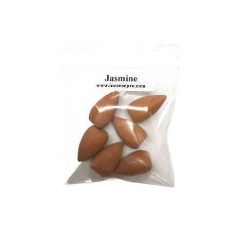 Small pack of backflow incense cones for creating cascading aromatic smoke