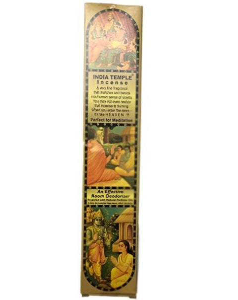 Song of India Incense Sticks 15g hand-rolled with sandalwood and natural resins for meditation and home ambiance.