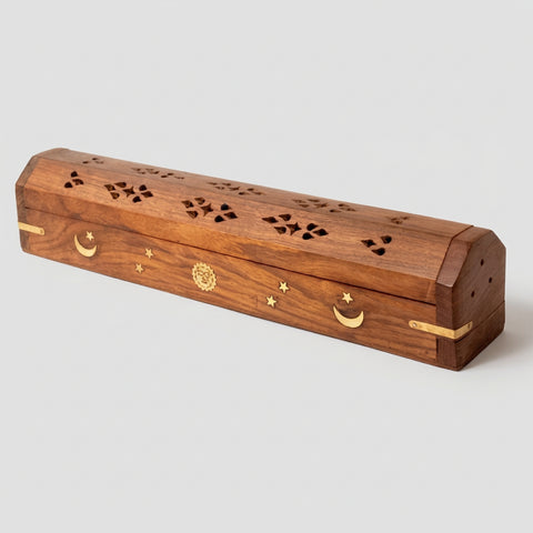 Wooden Coffin Incense Burner - Incense Pro (Image 3)