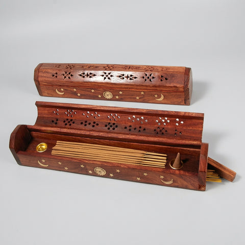 Wooden Coffin Incense Burner - Incense Pro (Image 4)